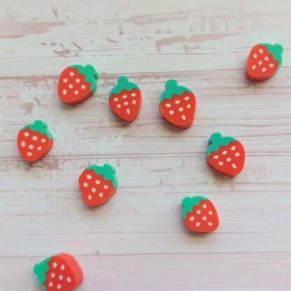 Perles fraises polymère
