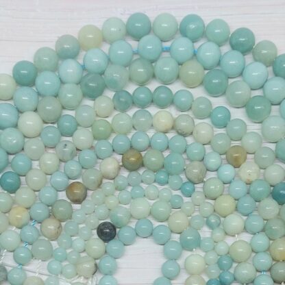 Fil de perles d'amazonite
