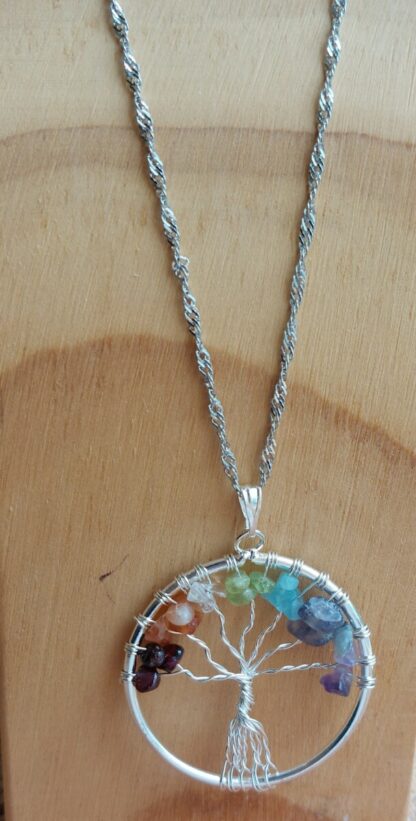 Collier arbre de vie 7 chakras