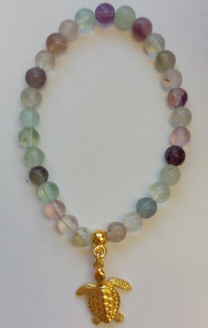Bracelet concentration et stabilité en fluorite