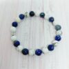 Bracelet stabilité et apaisement du stress en lapis lazuli et howlite – Image 2