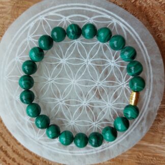 bracelet anti douleur en Malachite