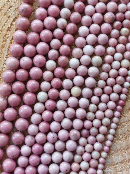 Fil de Rhodonite rose