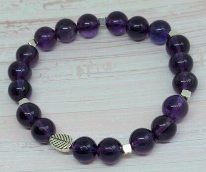 Bracelet anti stress et lâcher prise en améthyste
