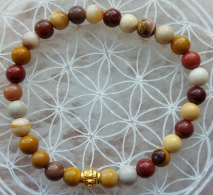 bracelet jaspe mokaïte