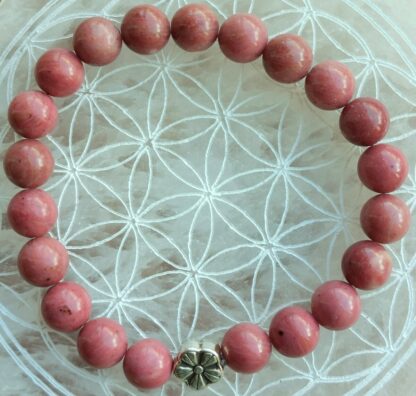 bracelet rhodonite rose (8mm)