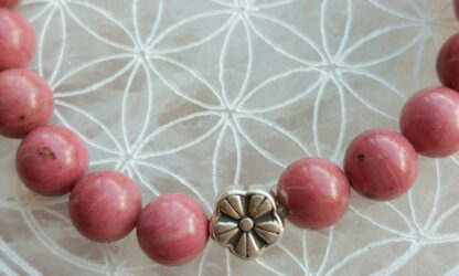 bracelet rhodonite rose (8mm) – Image 2