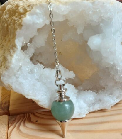 Pendule séraphoton en pierre aventurine