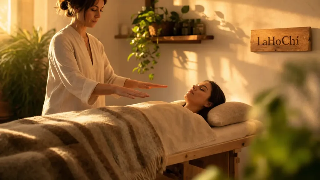 Soin LaHoChi : cinq positions des mains, séance à distance et vraie différence avec le Reiki
