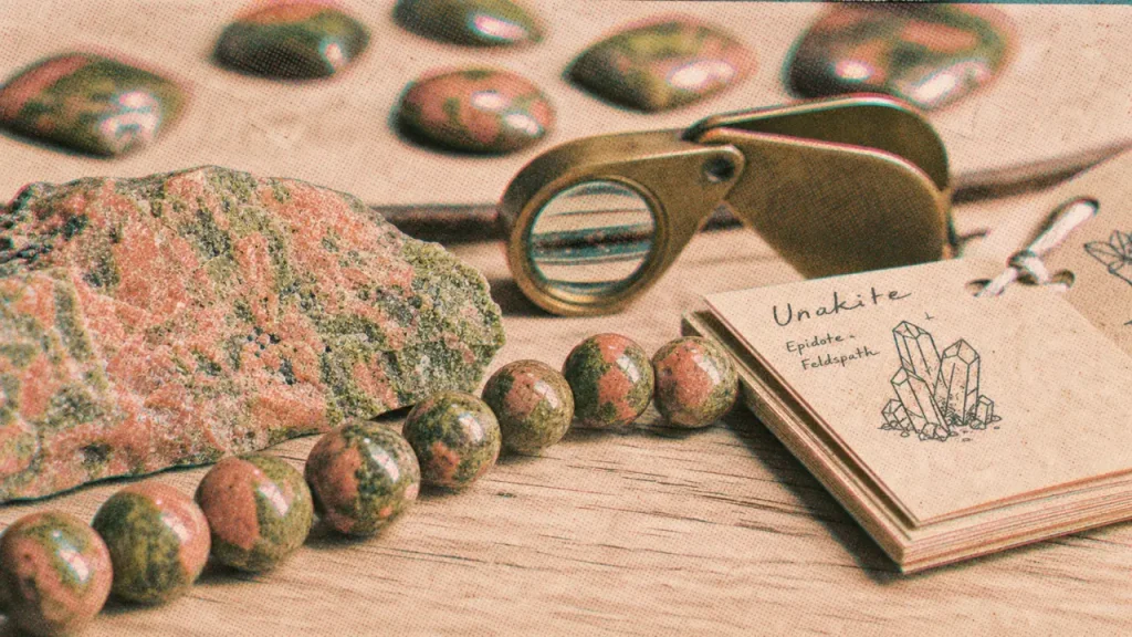 Unakite : une roche rose et verte née d’un granite altéré