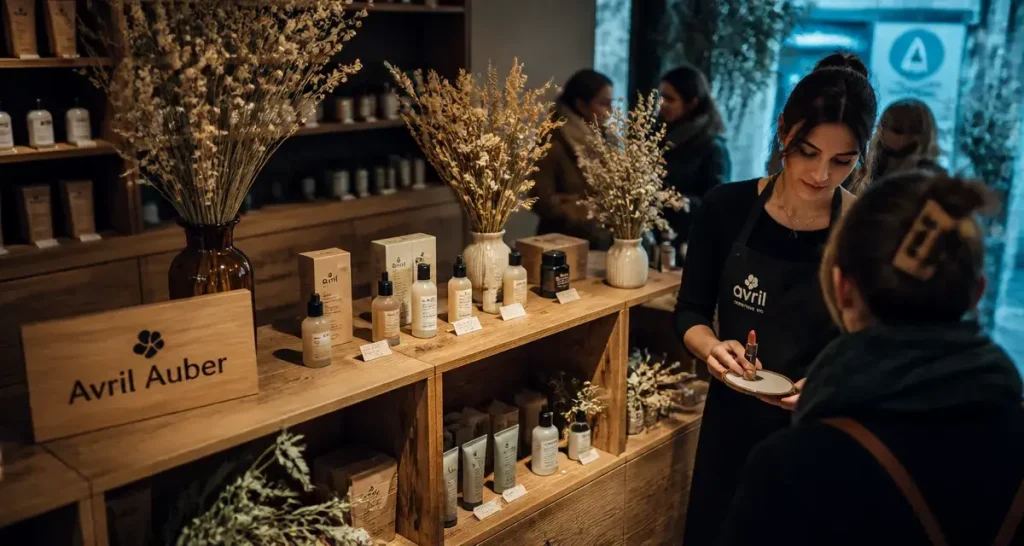 Boutique Avril Auber : cosmétiques bio et pause beauté au cœur du RER