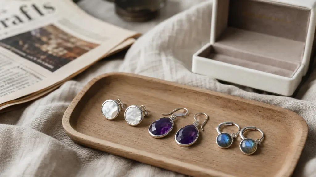 Puces, créoles ou pendantes : quelles boucles d’oreilles en pierres naturelles choisir ?