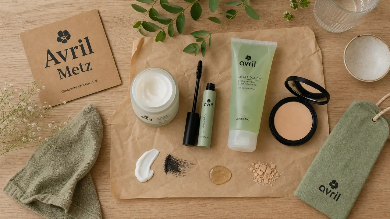 Boutique Avril cosmétique bio Metz : produits et échantillons