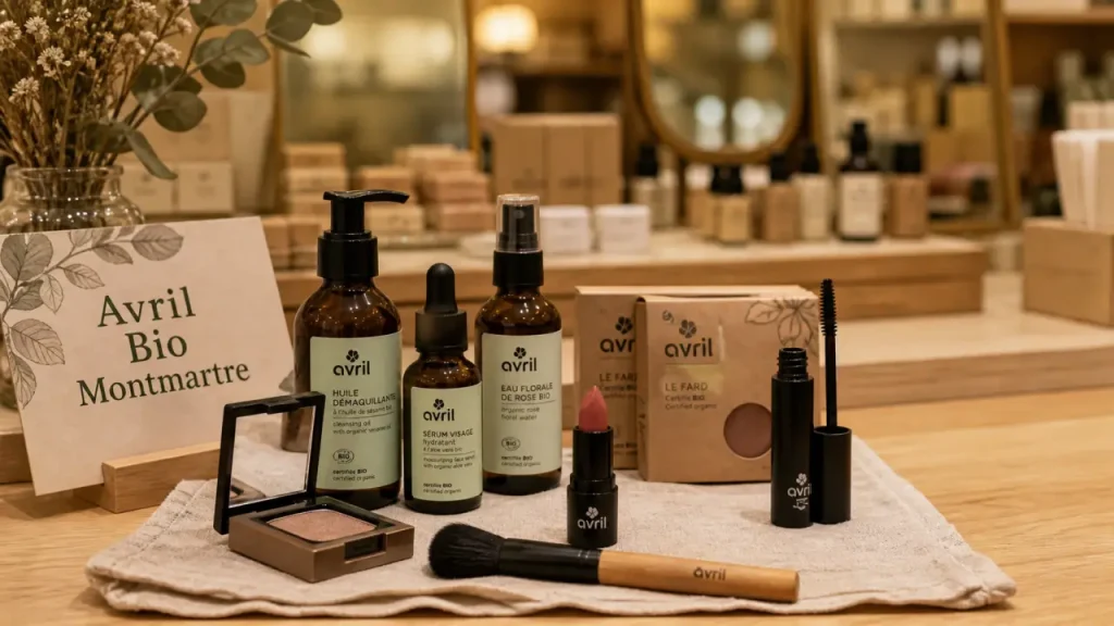 Boutique Avril à Paris Montmartre : cosmétiques bio, conseils et maquillage sur place