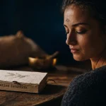 Glande pinéale activation, troisième œil en méditation, yeux fermés