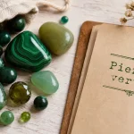 Pierres naturelles vertes : malachite, jade et aventurine, pierres vertes authentiques