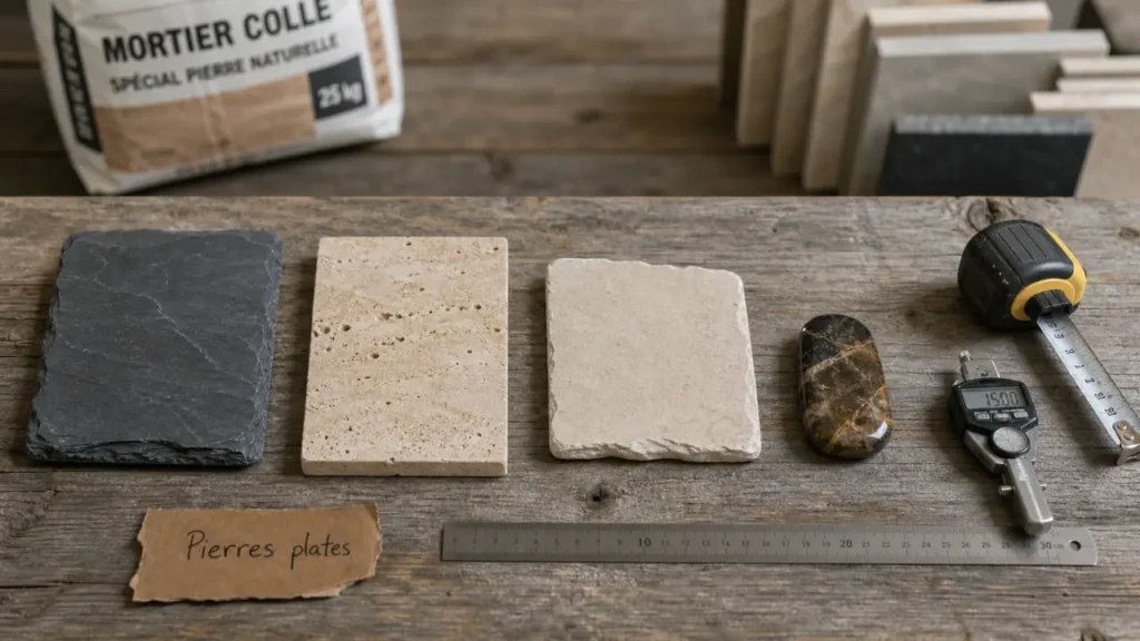 Pierres plates naturelles : muret, dallage ou lithothérapie, laquelle choisir selon l’usage ?