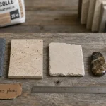 Pierres plates naturelles : ardoise, travertin, calcaire pour muret, dallage et lithothérapie