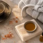 Spa léman bien être à Évian : huile de massage et pierres de sel