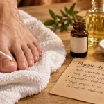 Huiles essentielles pour mycoses des ongles : goutte au coton-tige, protocole et hygiène des chaussures
