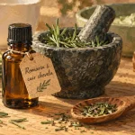 Huiles essentielles romarin cheveux pour stimuler la pousse et réguler le sébum