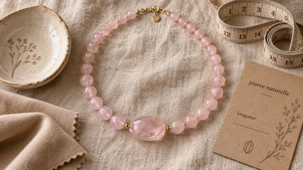 Collier lithothérapie : choisir sa pierre sans lui demander l’impossible