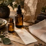 Huiles essentielles bois de rose : dilution sur peau sensible, test cutané.