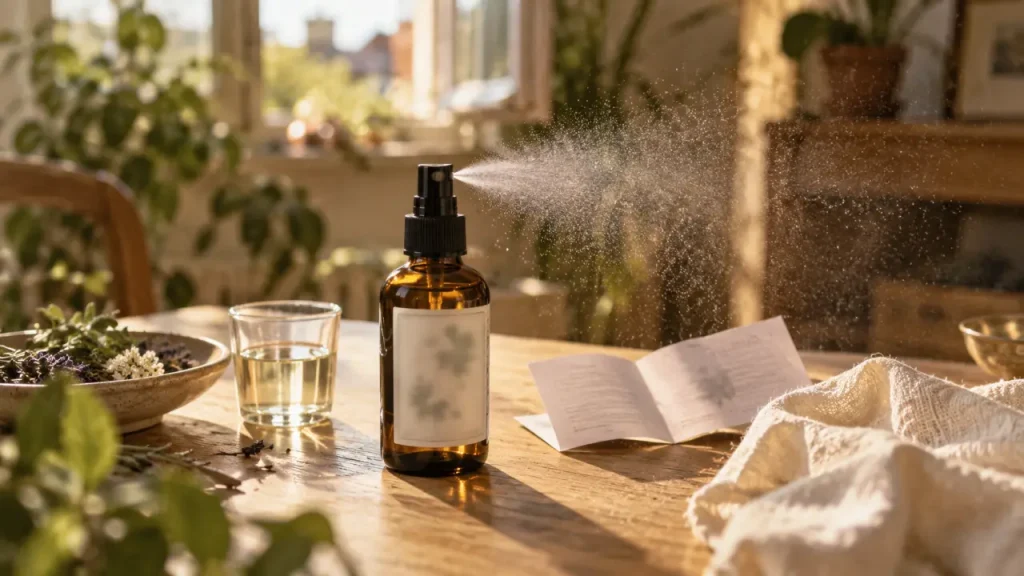 Spray aux huiles essentielles : un appoint pour l’air intérieur, pas un substitut à l’aération
